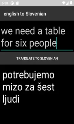 english to Slovenian translator android App screenshot 0