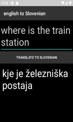 english to Slovenian translator android App screenshot 1