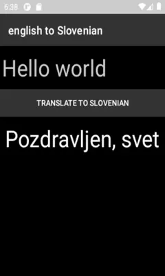 english to Slovenian translator android App screenshot 3